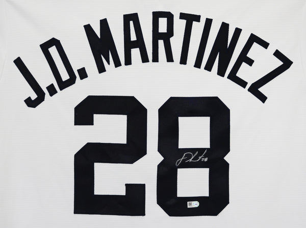 J.D Martinez #28 Detroit Tigers Team-Issued Navy and Orange Alternate Jersey  (MLB AUTHENTICATED)