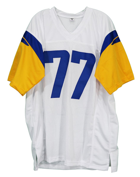 Men's Los Angeles Rams #77 Andrew Whitworth Royal Blue 100th Season Limited  Jersey