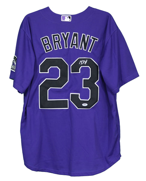 Kris Bryant Signed Colorado Rockies Jersey PSA DNA Coa Autographed