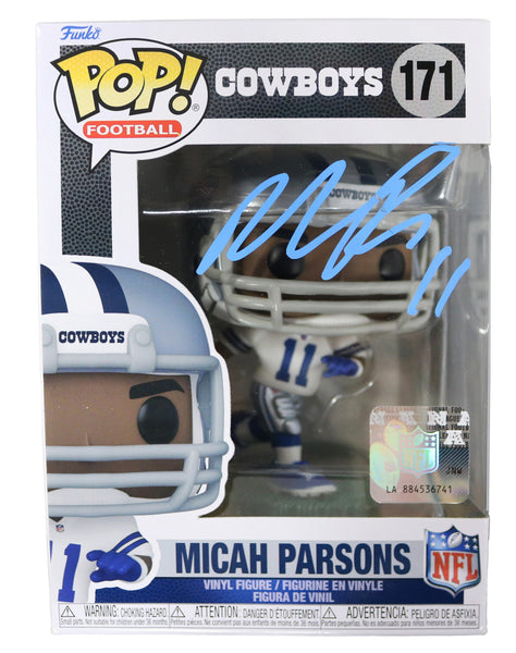 Micah Parsons Dallas Cowboys Signed NFL FUNKO POP #171 Vinyl