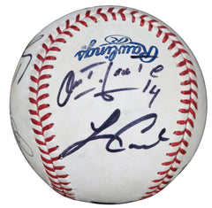 Kansas City Royals 2016 Signed Autographed Rawlings Official Major League Baseball with Display Holder - 7 autographs - Salvador Perez