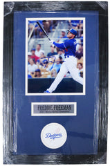 Freddie Freeman Los Angeles Dodgers Signed Autographed 22" x 14" Framed Photo Five Star Grading COA