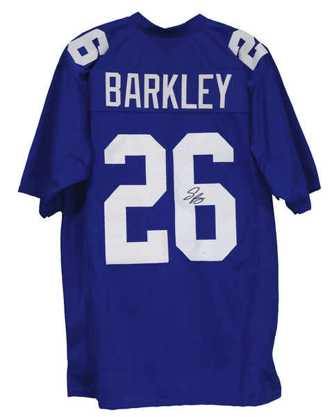 Saquon Barkley Autographed New York Giants Blue Replica Jersey