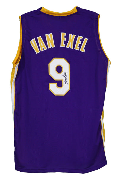 NEW Nick Van Exel Los Angeles Lakers Throwback Jersey #9 RARE Home & Away  // Gold & Purple for Sale in Glendale, CA - OfferUp