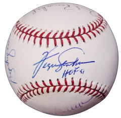 Chicago Cubs Alumni Signed Autographed Rawlings Official Major League Baseball with Display Holder - 9 Autographs - Ferguson Jenkins