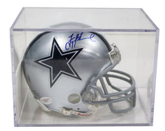 Troy Aikman Dallas Cowboys Signed Autographed Football Mini Helmet JSA Witnessed COA with Display Holder