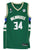 Giannis Antetokounmpo Milwaukee Bucks Signed Autographed Green #34 Jersey PAAS COA