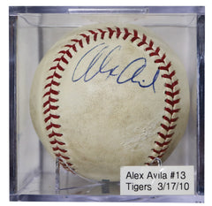Alex Avila Detroit Tigers Signed Autographed Rawlings Official Major League Baseball with Display Holder