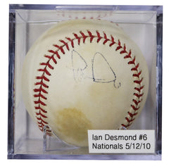 Ian Desmond Washington Nationals Signed Autographed Rawlings Official Major League Baseball with Display Holder