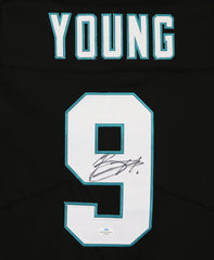Bryce Young  Carolina Panthers Signed Autographed Black #9 Jersey Five Star Grading COA