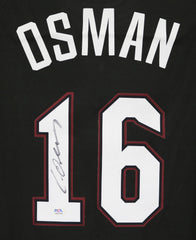 Cedi Osman Cleveland Cavaliers Signed Autographed Black #16 Jersey PSA COA Sticker Hologram Only