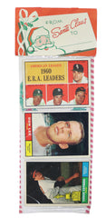 1961 Topps Baseball Unopened Christmas Rack Pack - AL ERA Leaders