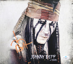 Johnny Depp Signed Autographed 8" x 10" Lone Ranger Movie Tonto Photo Five Star Grading COA