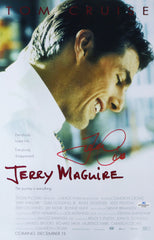 Tom Cruise Signed Autographed 17" x 11" Jerry Maguire Movie Poster Photo Five Star Grading COA