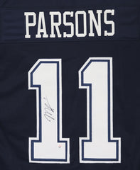 Micah Parsons Dallas Cowboys Signed Autographed Blue #11 Custom Jersey PAAS COA