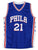 Joel Embiid Philadelphia 76ers Signed Autographed Blue #21 Custom Jersey PAAS COA
