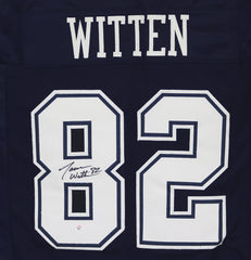 Jason Witten Dallas Cowboys Signed Autographed Blue #82 Custom Jersey PAAS COA