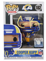 Cooper Kupp Los Angeles Rams Signed Autographed NFL FUNKO POP #182 Vinyl Figure PRO-Cert COA - SCUFFED SIGNTURE
