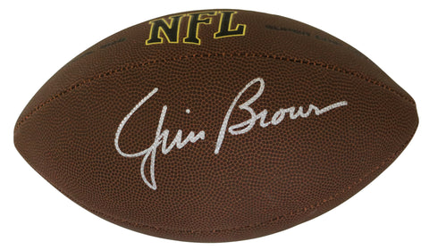 Jim Brown Cleveland Browns Signed Autographed Wilson NFL Football Five Star Grading COA