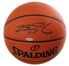 Lebron James Los Angeles Lakers Signed Autographed Spalding Basketball Upper Deck UDA COA Sticker Only