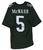 Donovan McNabb Philadelphia Eagles Signed Autographed Green #5 Custom Jersey Beckett Witnessed Sticker Hologram Only