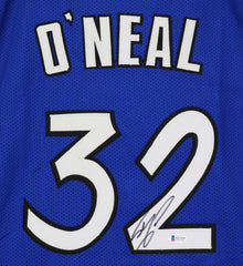Shaquille O'Neal Orlando Magic Signed Autographed Blue #32 Custom The Diesel Jersey Beckett Witness COA