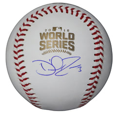 David Ross Chicago Cubs Signed Autographed Rawlings Official 2016 World Series Baseball Schwartz COA with Display Holder