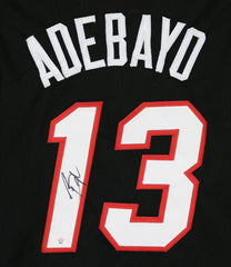 Bam Adebayo Miami Heat Signed Autographed Black #13 Custom Jersey PAAS COA