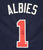 Ozzie Albies Atlanta Braves Signed Autographed Blue #1 Custom Jersey PAAS COA