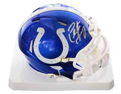 Peyton Manning Indianapolis Colts Signed Autographed Flash Speed Mini Helmet PAAS COA