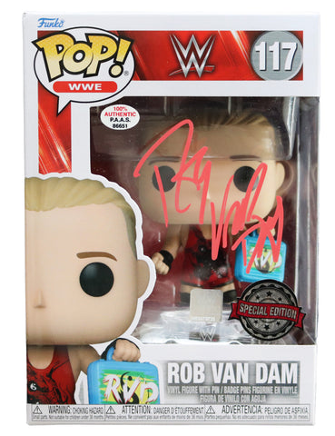 Rob Van Dam Signed Autographed WWE FUNKO POP #117 Vinyl Figure PAAS COA