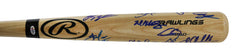 Cleveland Indians 2016 World Series Team Signed Autographed Rawlings Pro Natural Baseball Bat Global Ink COA Lindor Ramirez Kluber Brantley