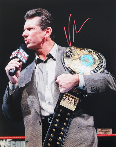 Vince McMahon WWE Signed Autographed 8" x 10" Photo Heritage Authentication COA