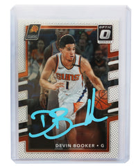 Devin Booker Phoenix Suns Signed Autographed 2017-18 Panini Donruss Optic #117 Basketball Card Five Star Grading Certified