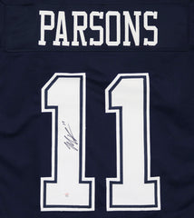 Micah Parsons Dallas Cowboys Signed Autographed Blue #11 Custom Jersey PAAS COA