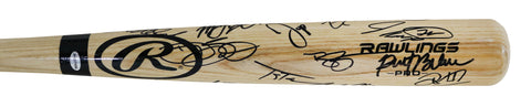 Washington Nationals 2016 Team Signed Autographed Rawlings Natural Pro Baseball Bat Authenticated Ink COA Harper Strasburg