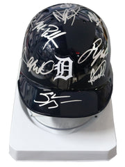Detroit Tigers 2016 Team Signed Autographed Mini Batting Helmet Authenticated Ink COA Cabrera Verlander
