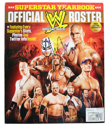 Triple H Signed Autographed WWE Superstar Yearbook Official Roster 2010 Heritage Authentication COA