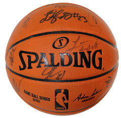 Golden State Warriors 2015-16 Team Autographed Signed Spalding NBA Game Ball Series Basketball PAAS Letter COA Stephen Curry Klay Thompson Draymond Green
