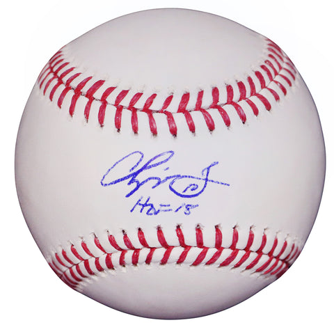 Chipper Jones Atlanta Braves Signed Autographed Rawlings Official Major League Baseball Steiner COA with Display Holder