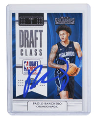 Paolo Banchero Orlando Magic Signed Autographed 2022-23 Panini Contenders #14 Basketball Card Five Star Grading Certified