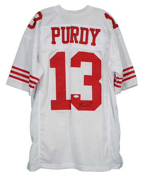 BROCK PURDY Unsigned Custom San Francisco White Sewn Football Jersey Sizes  S-3XL