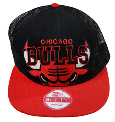 Chicago Bulls Men's New Era Snapback Black and Red Hat