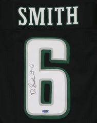 DeVonta Smith Philadelphia Eagles Signed Autographed Green #6 Custom Jersey Heritage Authentication COA