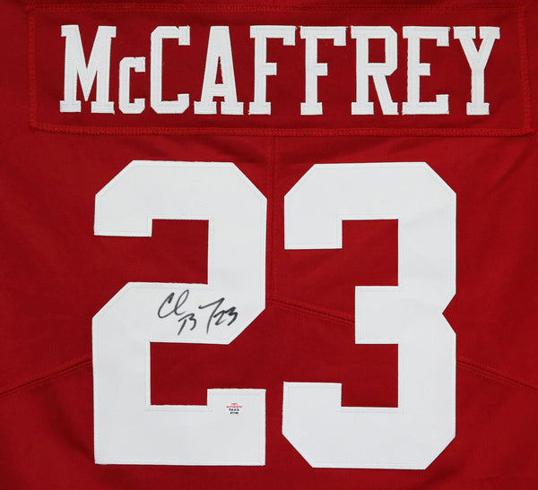 Christian McCaffrey San Francisco 49ers Signed Autographed Red #23 Custom  Jersey Beckett Witness Certification at 's Sports Collectibles Store