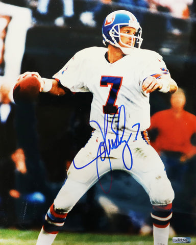 John Elway Denver Broncos Signed Autographed 8" x 10" Photo Authenticated Ink COA