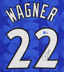 Franz Wagner Orlando Magic Signed Autographed Blue #22 Jersey Beckett Witness Certification