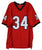Herschel Walker Georgia Bulldogs Signed Autographed Red #34 Custom Jersey PAAS COA