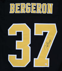 Patrice Bergeron Boston Bruins Signed Autographed Black #37 Custom Jersey PAAS COA