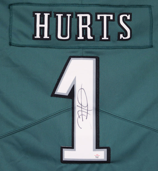 Jalen Hurts Autographed Philadelphia Eagles Green Custom Jersey